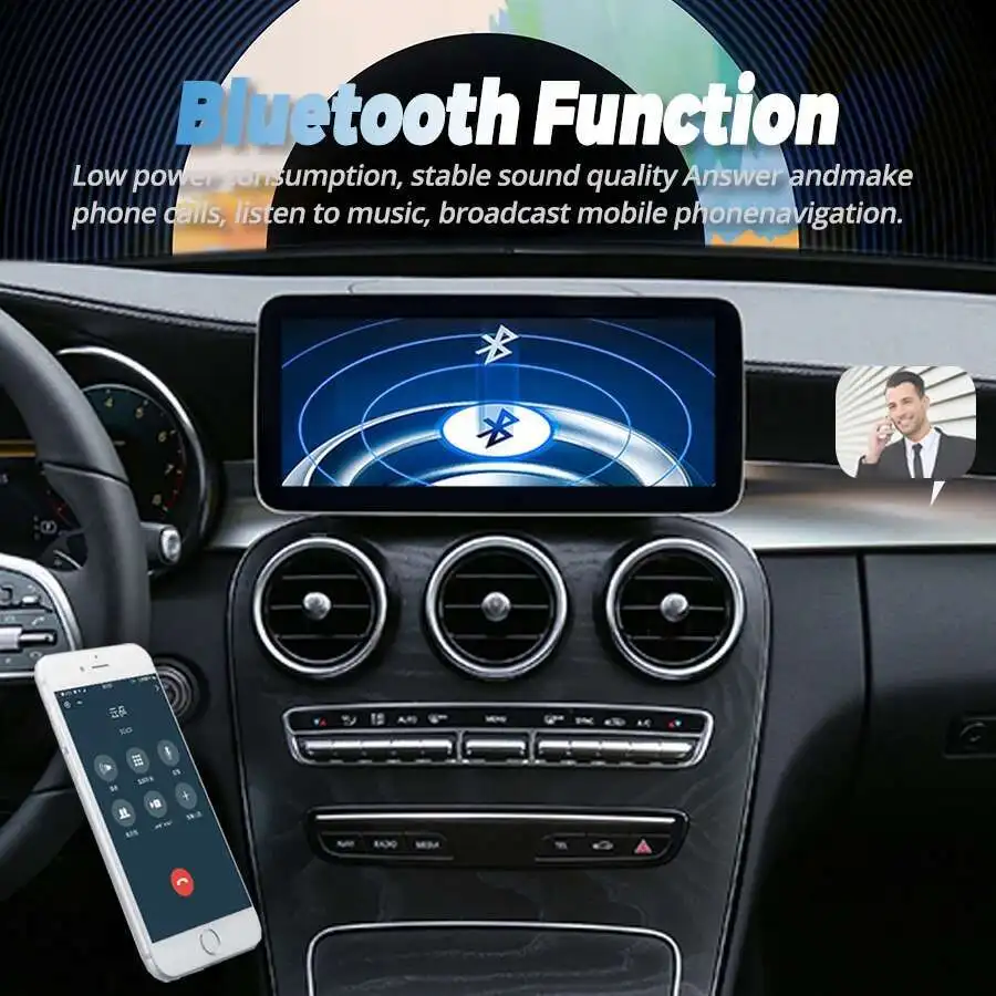 Radio estéreo para coche Android de 10,25 pulgadas para Mercedes Benz V W447 GLC X253 Clase C W205 C180 C200 C220 C300 C350 Carplay navegación GPS