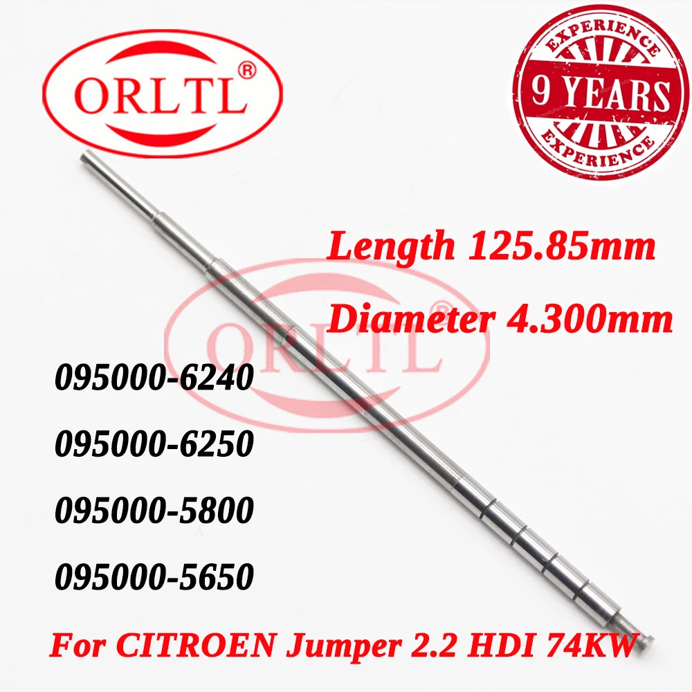 Orltl 125.85mm comprimento 4.300mm 095000-5800 injetor de combustível 5801 válvula de haste 095000-5801 dcri105800 6c1q-9k546-ac para fiat/ford