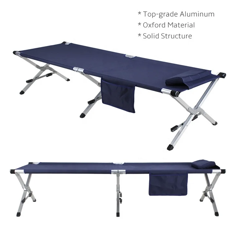 YTYIN YTYIN Portable Oem Aluminum Outdoor Oxford Sports Uniuersal Folding Sleeping Camp Cot Camping Bed Ultralight