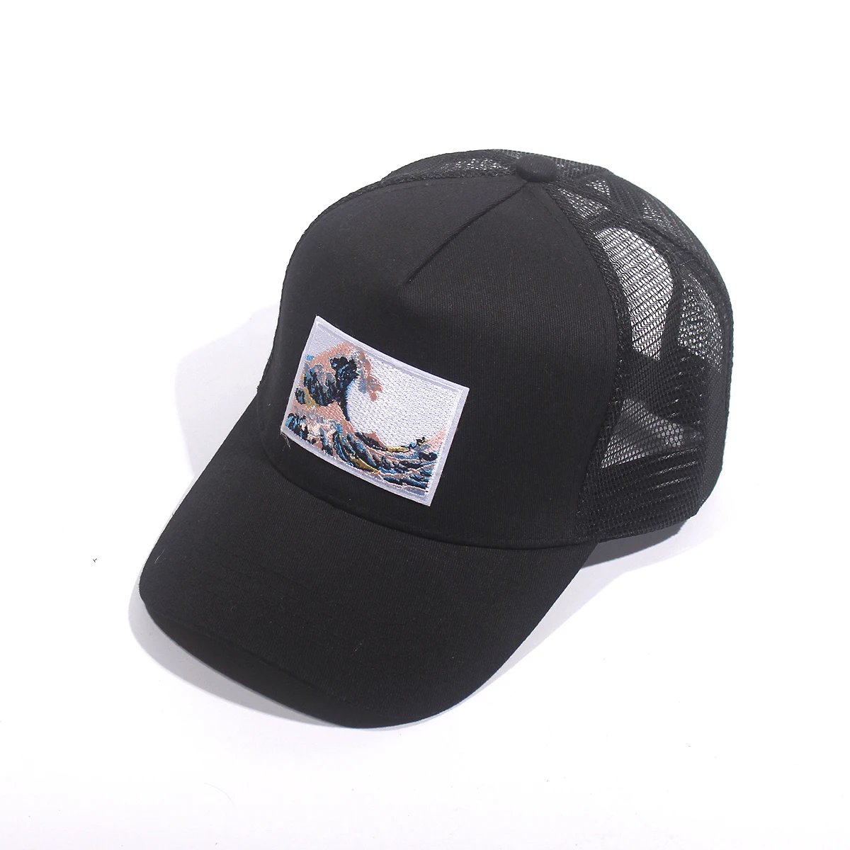 Gorra de béisbol Sea Wave para hombre y mujer, gorro de algodón con cierre trasero, estilo Hip Hop, Unisex