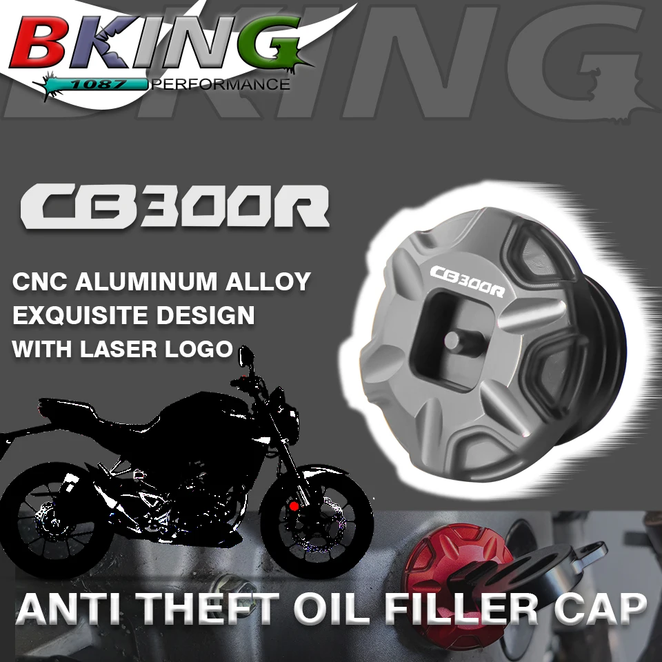 

Newest Tamper Resistant Anti theft Engine Oil Filler Cap Parts For HONDA CB125R CB300R CB 125R 300R 125 300 500 Accessories