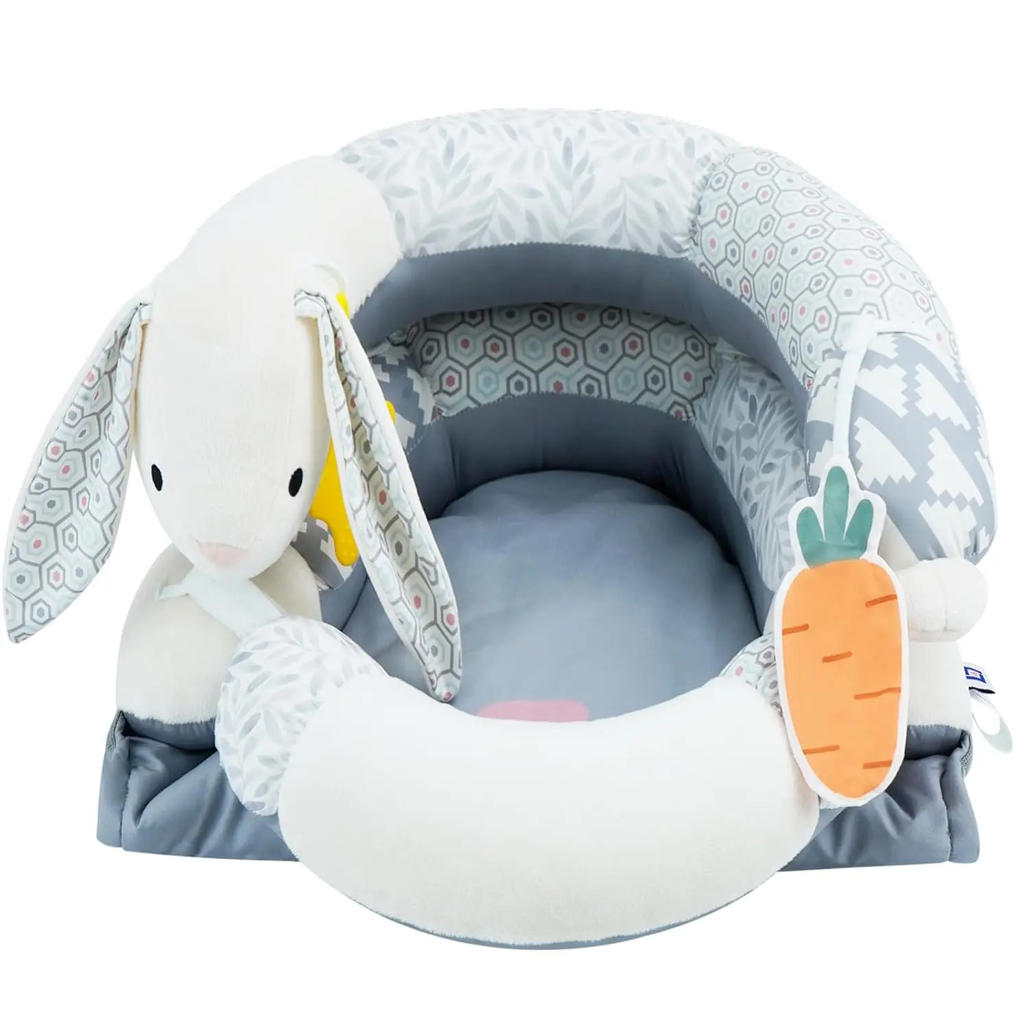 

Коврик для игр на животике и подушка-опора 2-в-1 для новорожденных и детей постарше со съемными игрушками