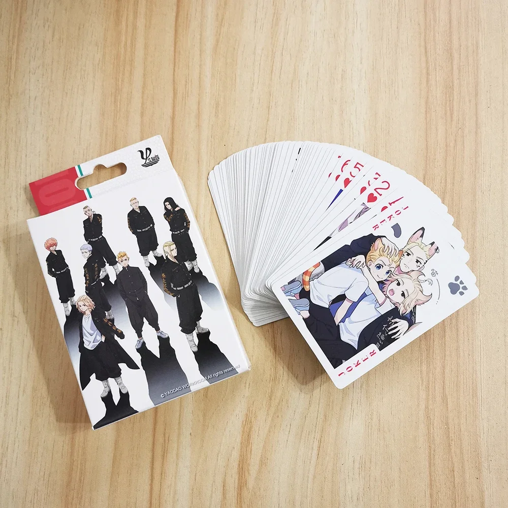 Cartas de póker de Anime Tokyo Revengers, cartas de juego de mesa de Cosplay, Matsuno Chifuyu Mikey, caja de colección de tapa dura