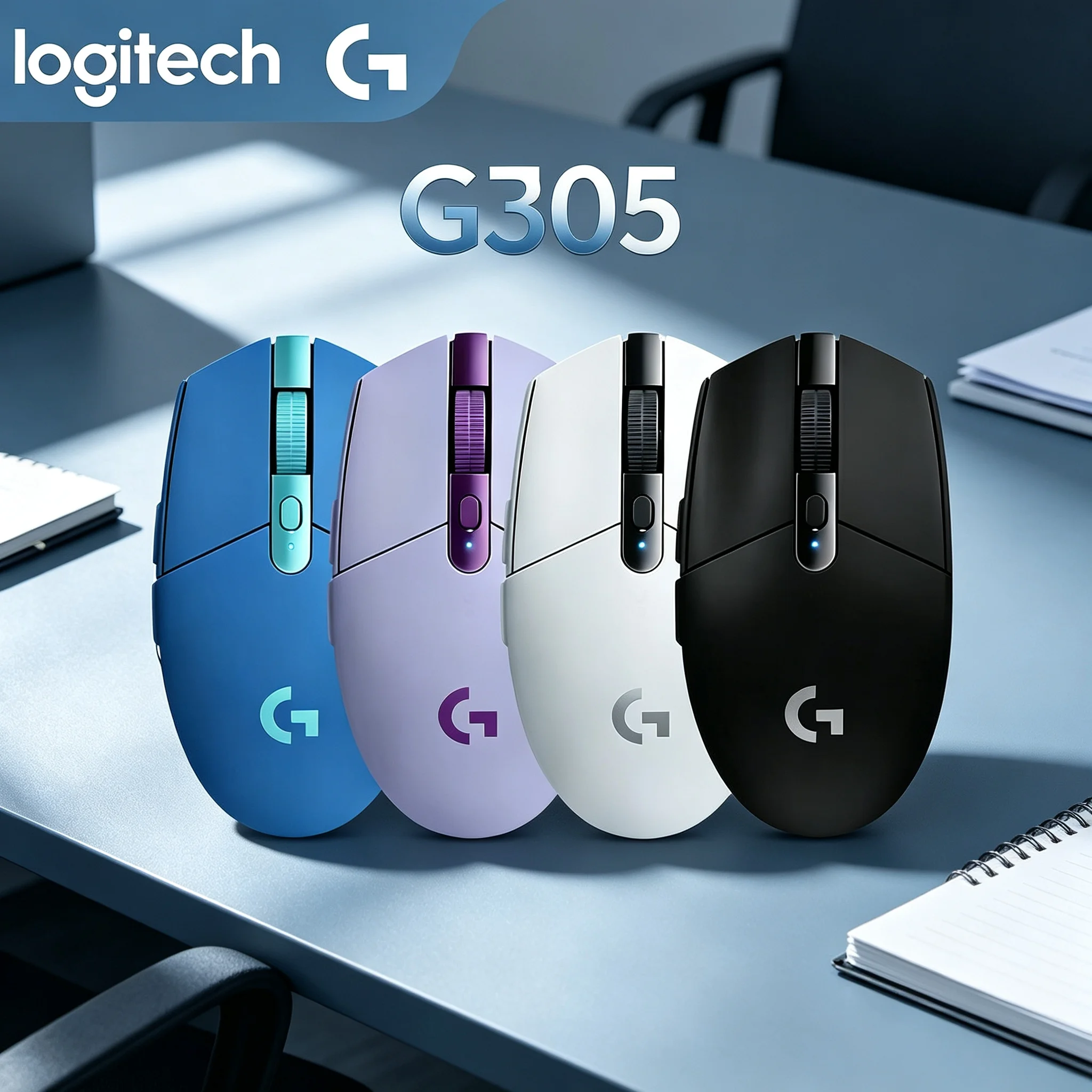 Logitech G305 2.4G High‑Speed Wireless Mice Stylish Multi‑Color Shell Ergonomic Gaming Mouse For Student Gamers And Daily Office