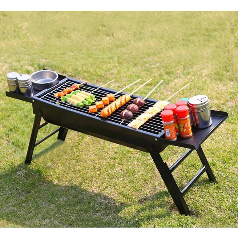 Barbecue stove, household stainless steel barbecue rack, outdoor barbecue stove, charcoal grill, portable rack