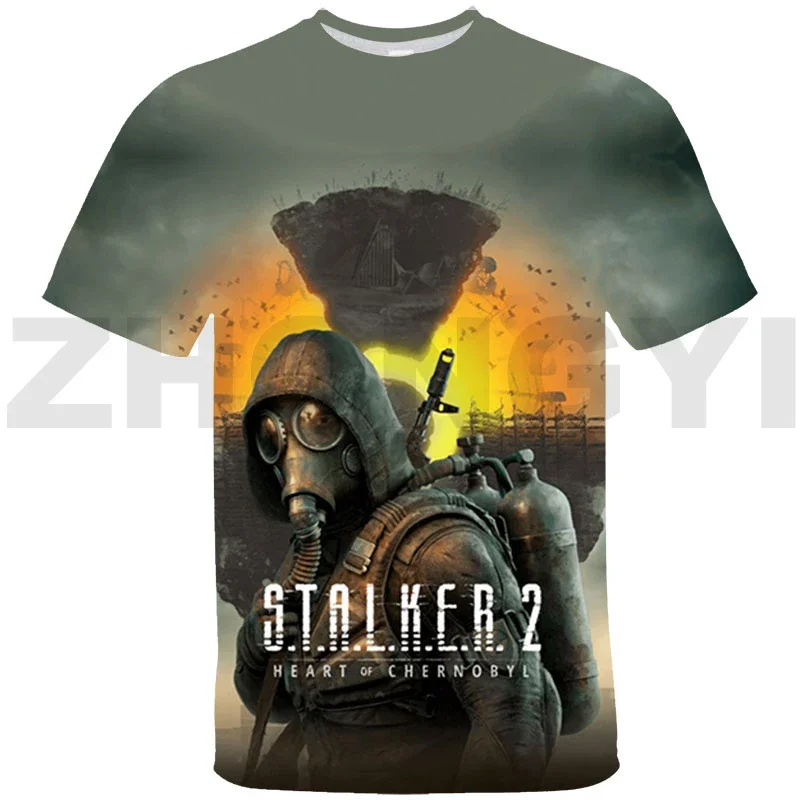 S.T.A.L.K.E.R. 2 Heart of 3D Print T-shirt Women Oversized T Shirt Graphic Shooting Stalker 2 Game Boys Girls Cartoon Tops Tees