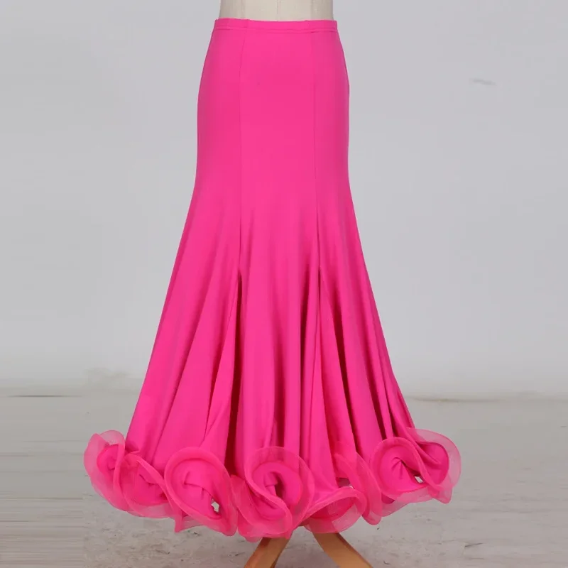 Lady Ballroom Dance Skirt Female Modern Dancing Practice Skirt National Standard Dance Skirt Ballroom Dance Suit