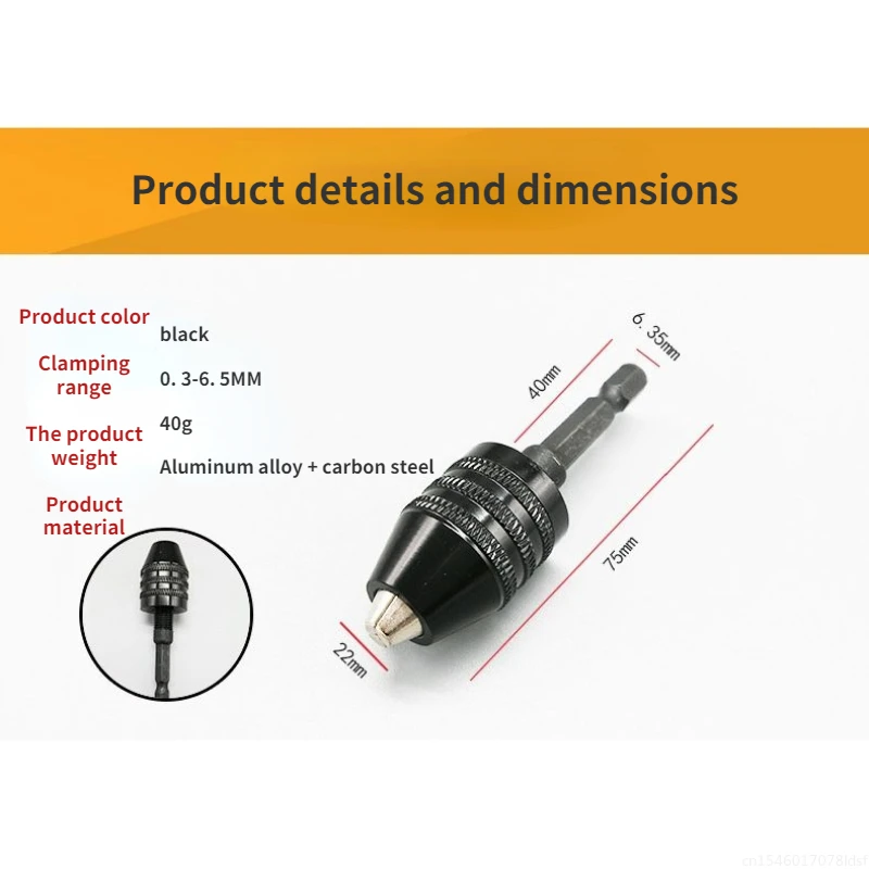 Youpin Worx WX240 مفك كهربائي تحويل تشاك عرافة مقبض المقلية العجين تويست الحفر العالمي تشاك ثلاثة الفك الملحقات