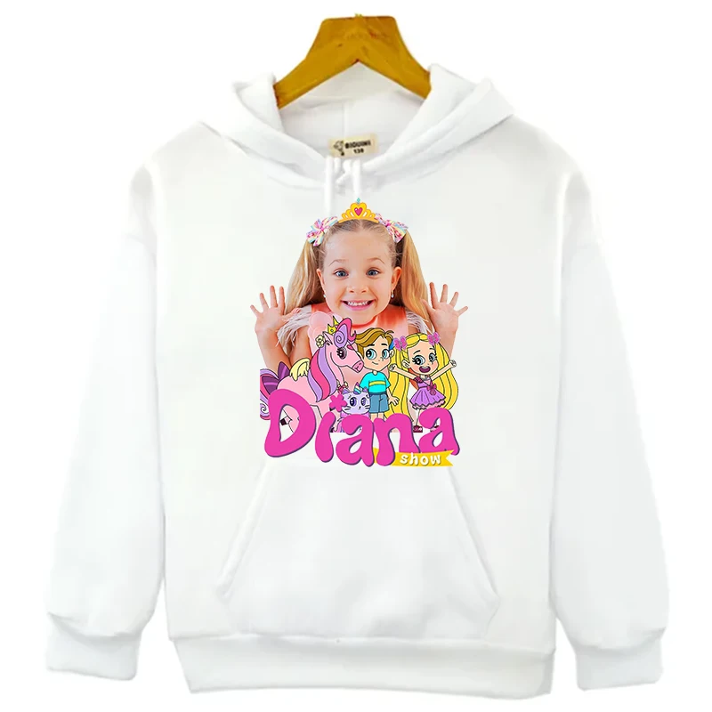 New Kids Diana Show Print Hoodie Kids Clothes Fashion Style Sweatshirt For Girls/boys Harajuku Kawaii Winter Children Clothing