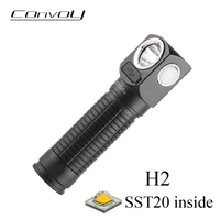 Convoy H2 Flashlight with SST20 Led Headlamp Lanterna 18650 Type-C Rechargeable Headlight Mini Torch Fishing Camping Lamp