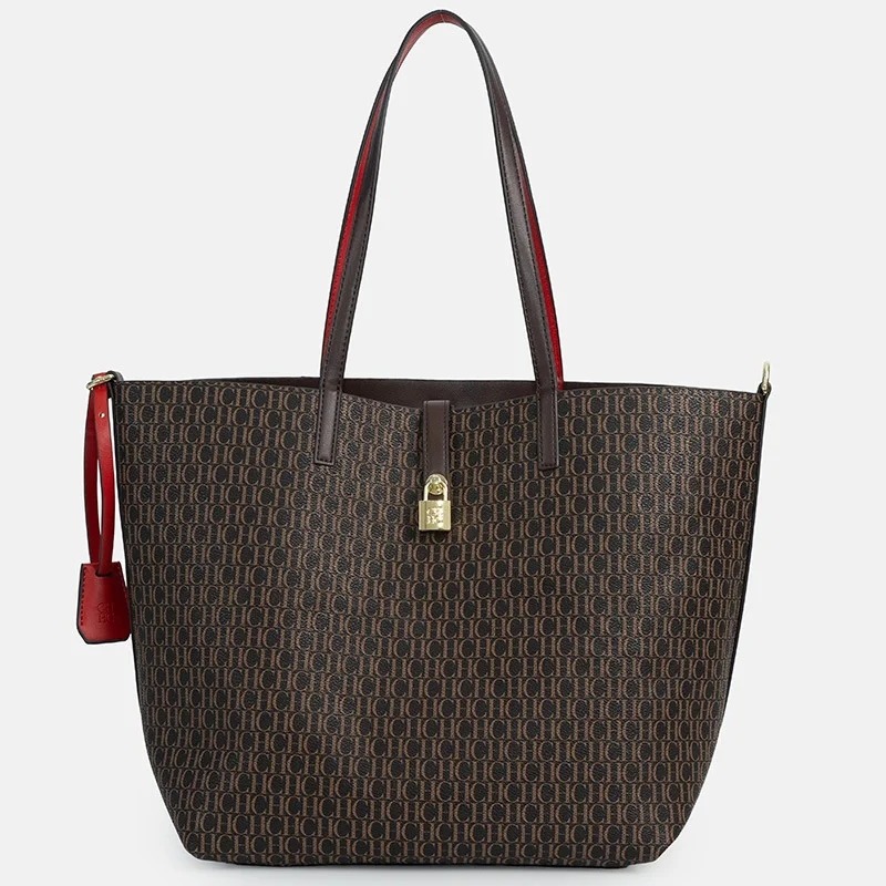 

CHCH женская сумка через плечо элегантная легкая роскошная практичная сумка однотонного цвета простая большая вместимость повседневная устойчивая марка