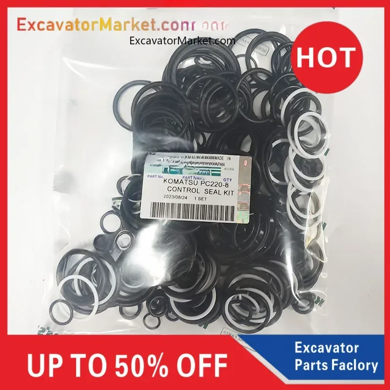 

For excavator High Quality PC200-8 PC220-8 Main Control Valve Seal Kit for komatsu Excavator Repair Kit