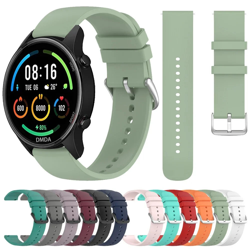 22mm Strap For Xiaomi Watch 2 Pro SmartWatch Band Mi Watch S4 S3 Color 2 S1 Active Pro S2 42 46mm Sport Silicone Correa Bracelet