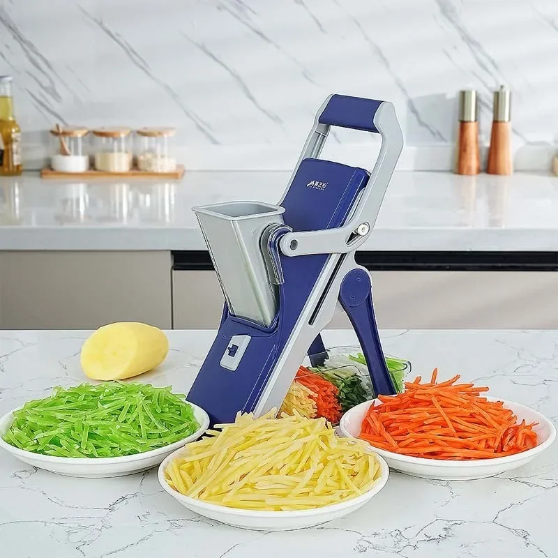 Vegetable Cutter Potato French Fries Graters Manual Shredder Kitchen Accessories Gadget Multifunctional Vegetable Slicer Chopper