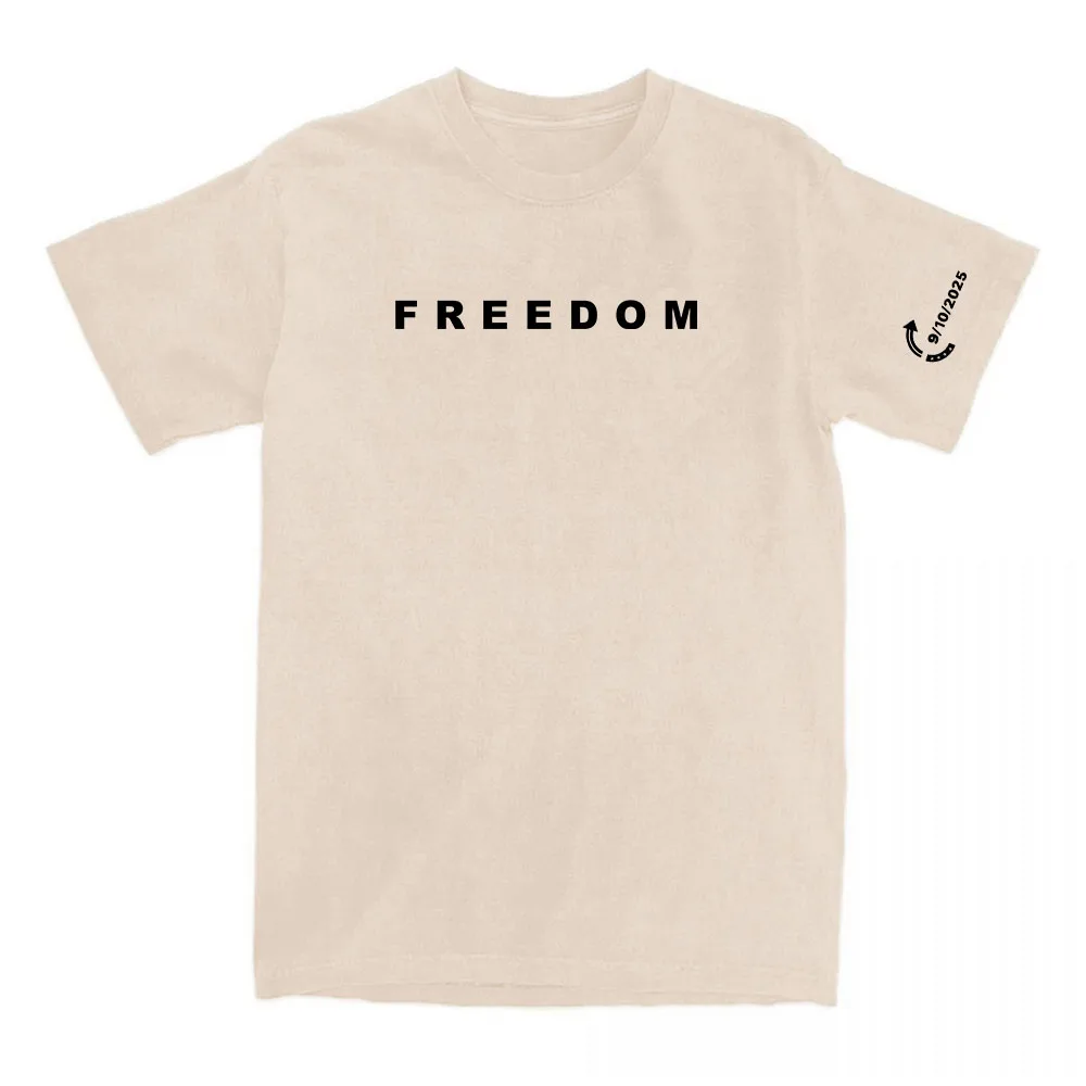 Freedom Tee Fashion American Charlie Kirk T-shirt Cotton Loose Women/Men Tshirts Casual O-neck Letter Printing Clothing Female