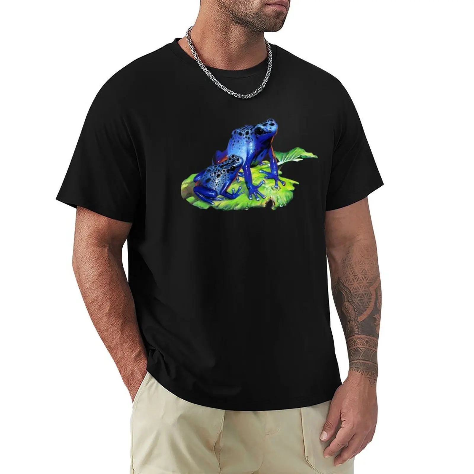 

Blue Poison Dart Frogs T-Shirt anime clothes luxury designer clothes valentines boutique clothes mens white t shirts