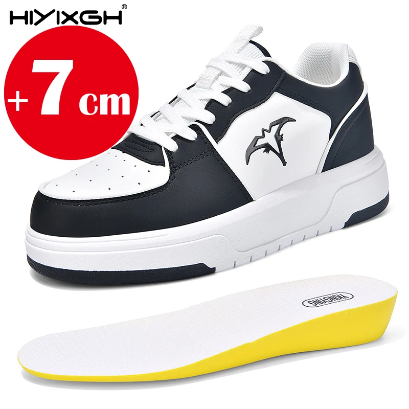 

Мужская спортивная обувь, увеличивающая рост, мужская толстая обувь-лифт, спортивная повседневная обувь, увеличивающая рост 7 см.