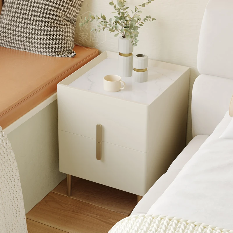 Small Nightstands Organizer Storage Nordic Makeup Frames Drawers Mobile Bedroom Desk Table Modern Mesita De Noche Home Furniture