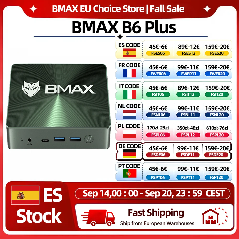 MINI PC BMNAX B6 PLUS INTEL I3