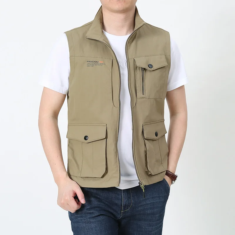 

Outdoor Sports Vest Loose Multi-bag Spring And Autumn Casual Fishing Vest Men's Tooling Vest
