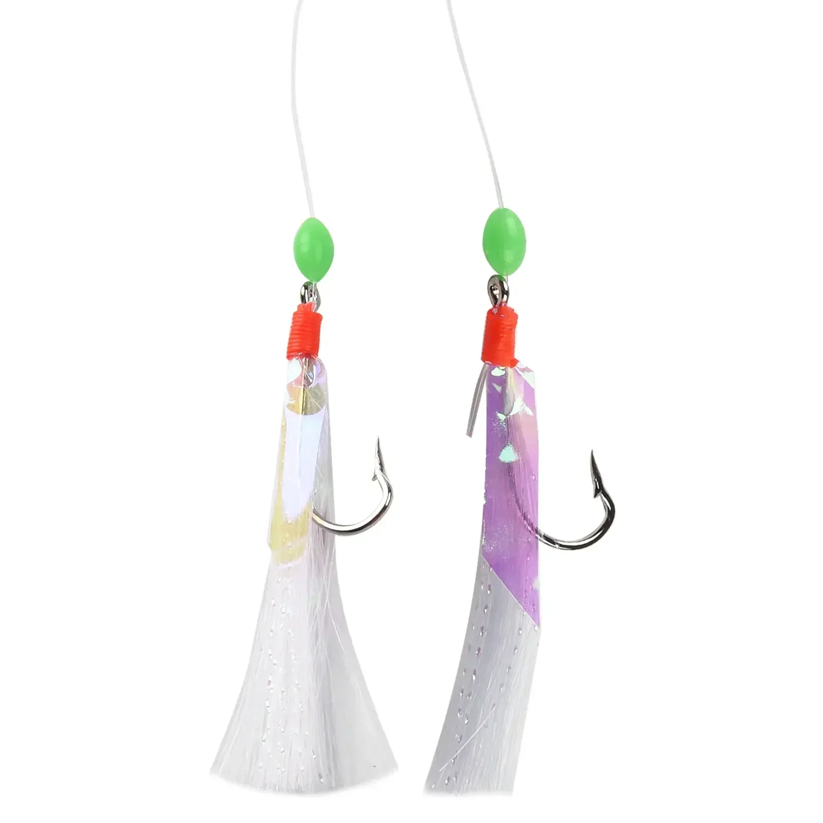 Fishing Hooks Bait Lumi Beads Lure Mackerel Outdoor White Foil Coarse Fish For Sabiki High-carbon Steel Brand New