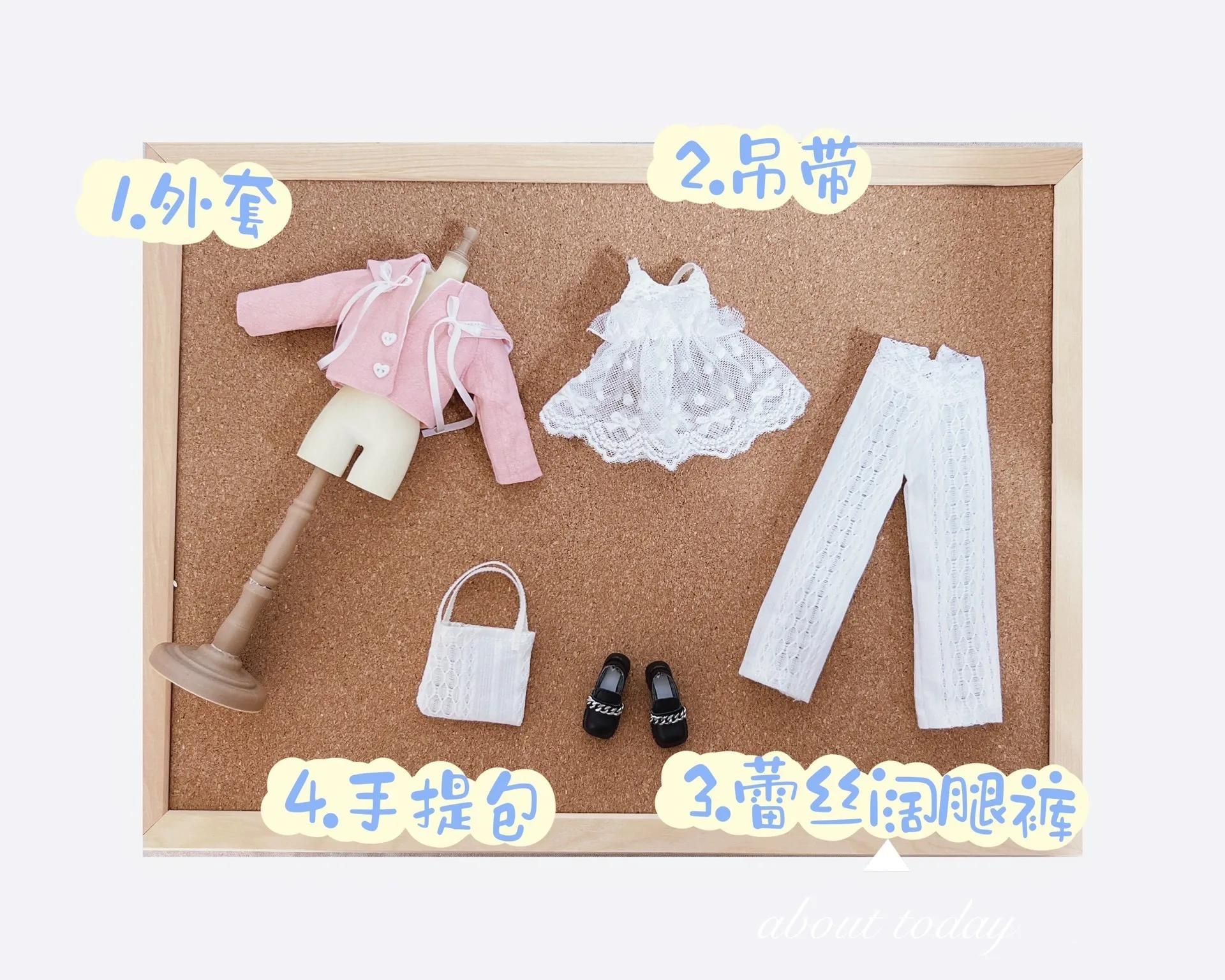 Roupas de boneca Dula Conjunto de jaqueta rosa Blythe Landoudou Landazz ob24 ob22 ICY JerryB 1/6 Boneca Bjd