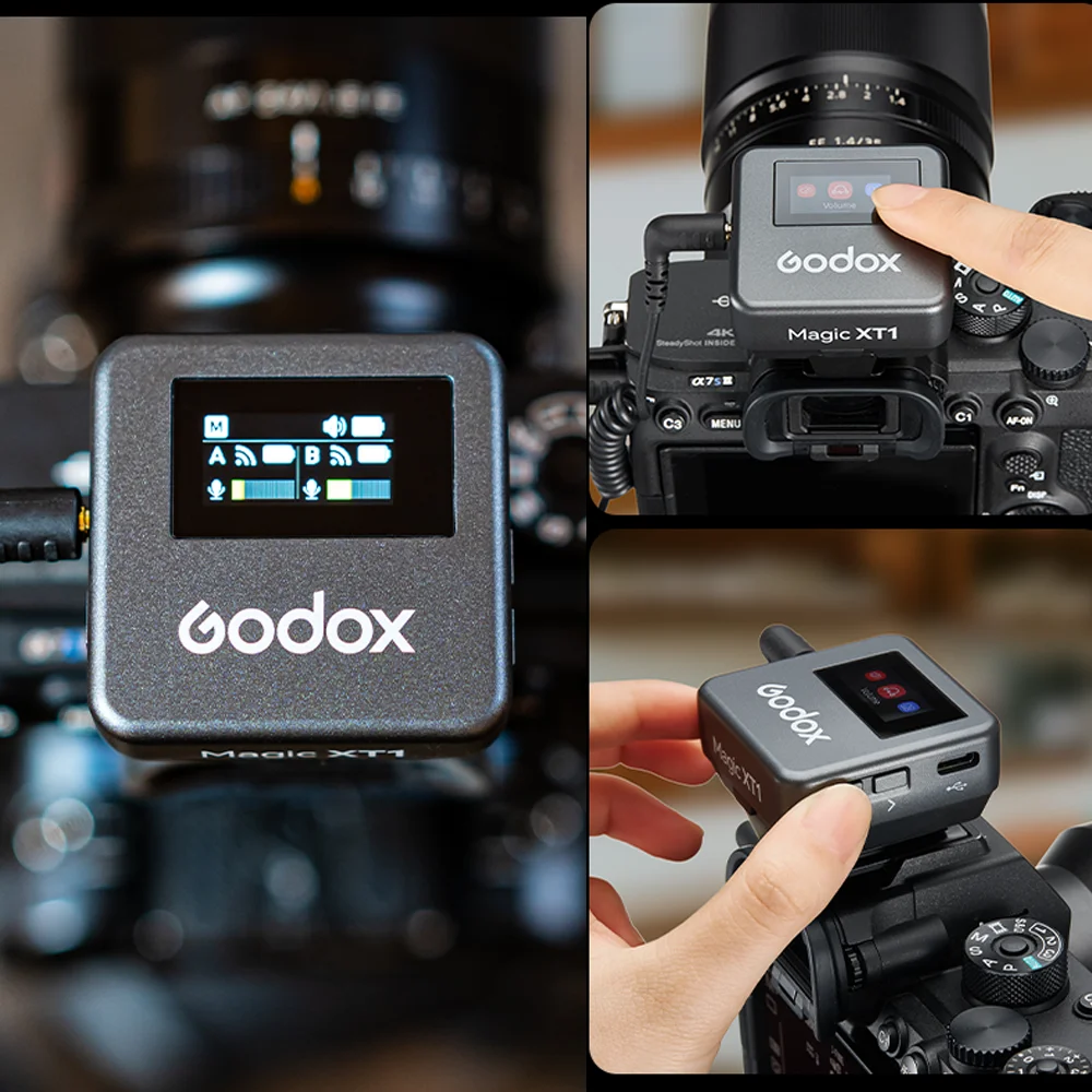 Godox-魔法のワイヤレスマイクシステム,xt1,最大200m,オーディオ処理,uacサポート,デジタルオーディオ録音,2.4GHz