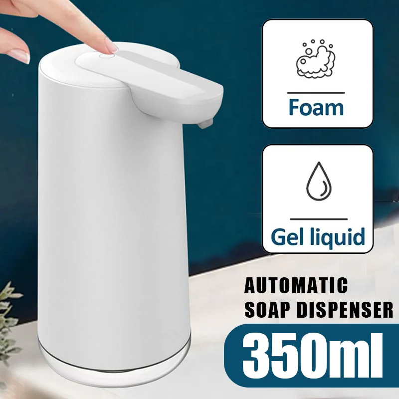 

11.84oz/300ml Automatic Foam Gel Soap Dispenser Smart Washing Hand Machine Touch-Free 2-mode with USB Charging 1500mAh capacity