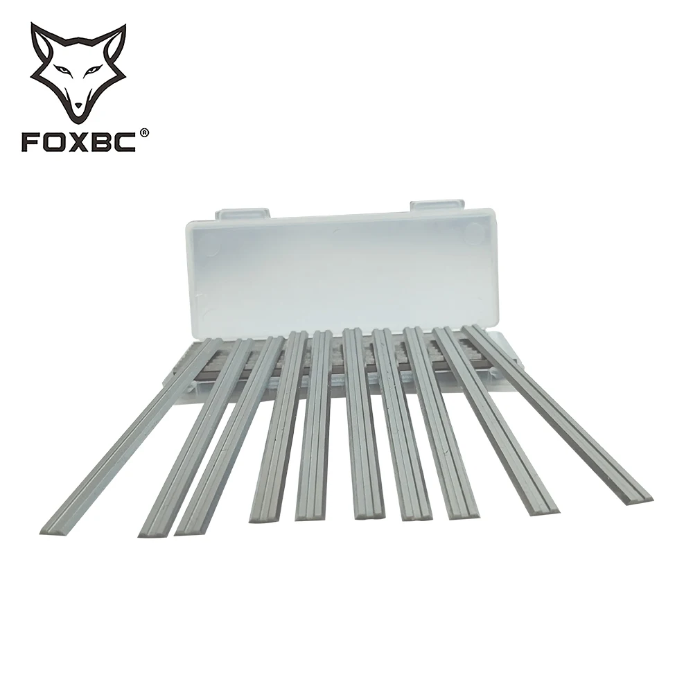 FOXBC-lâminas plainas elétricas, facas plainas reversíveis HSS, peças de máquinas para trabalhar madeira para DeWalt Bosch Makita, 82mm, 20 peças