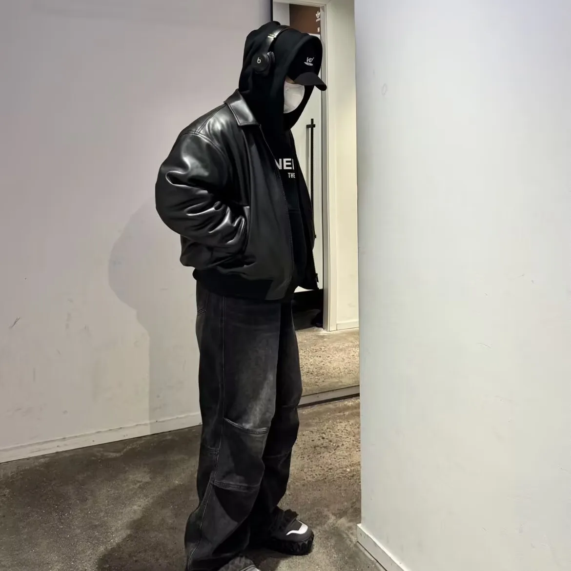 

Парижская куртка в американском ретро-стиле из искусственной кожи и овечьего велюра, однотонная, модная верхняя одежда, шикарная, приталенного кроя, удлиненная.