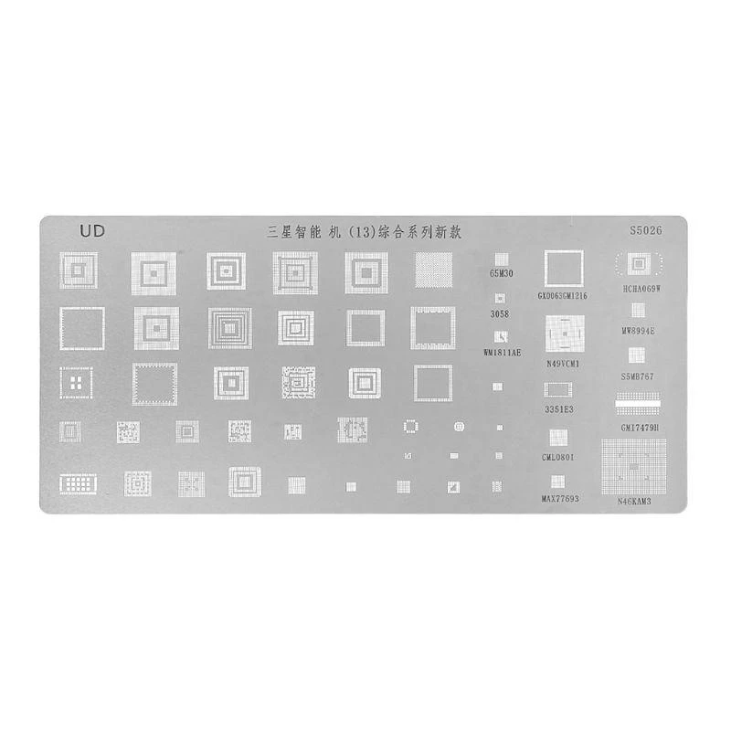 U2JC 3pcs Universal BGA Reballing Stencils For MTK for HTC for Huawei Android
