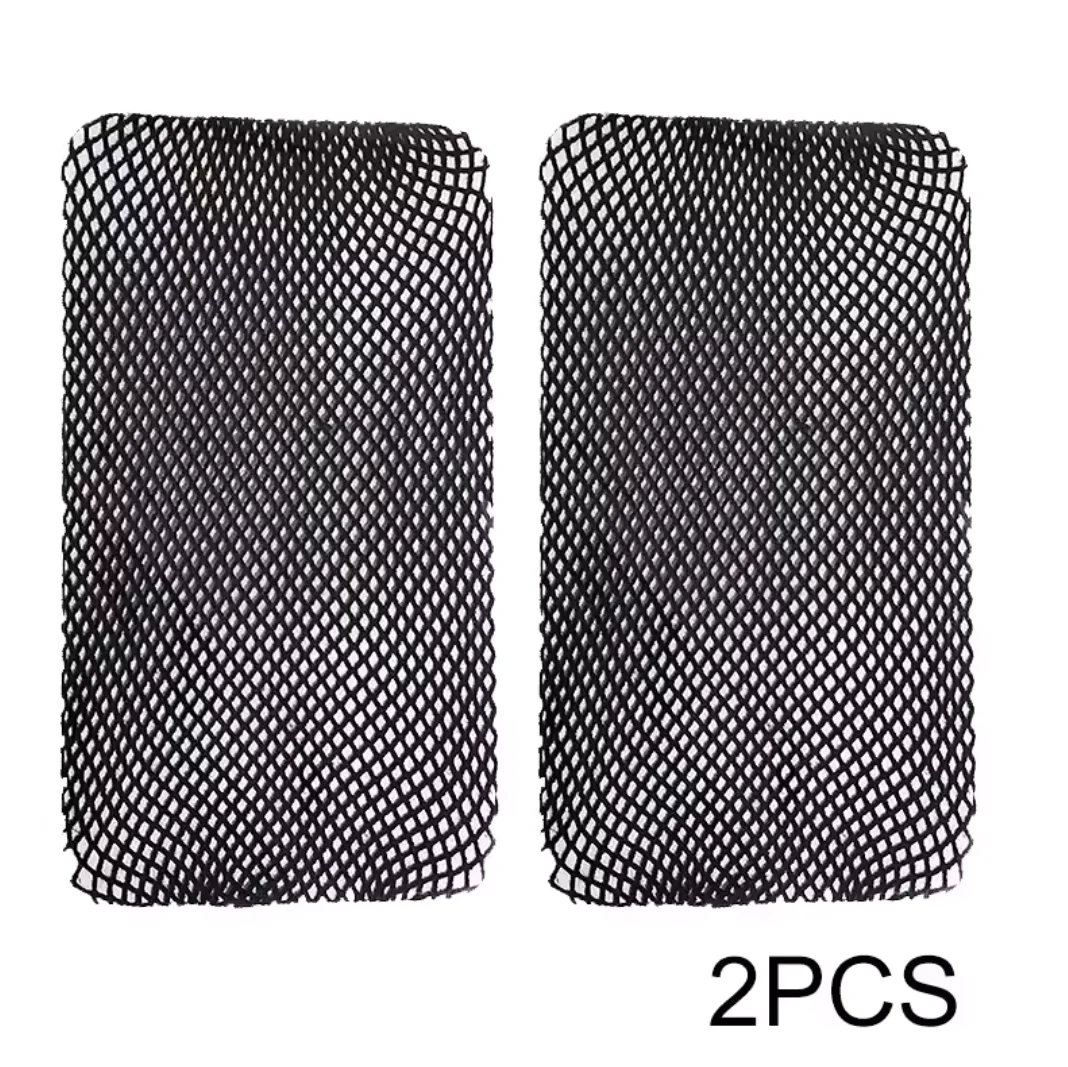 Hair cap net elastic mesh weaving wig grip cap anti slip black 2pcs Hairnets cosplay wigs accessories installing Open at Ends
