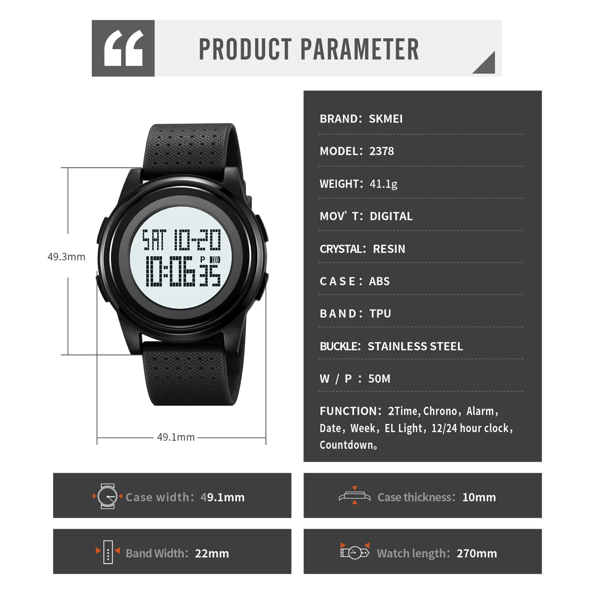 SKMEI Youth Cool Digital Sport Army Watches For Men Women Student Wristwatches Clock Horloges Man 5Bar Waterproof Stopwatch