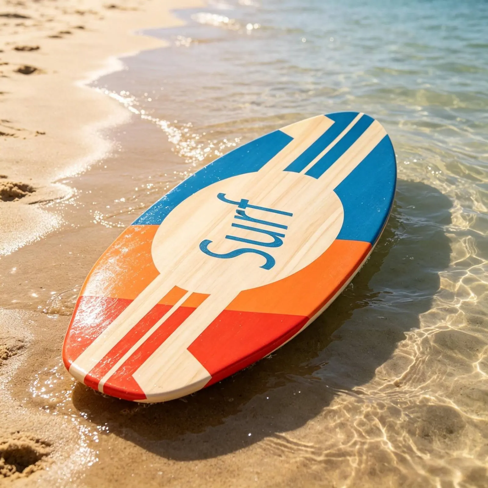 35/41 Inch Children Surfboard Lightweight Skimboard Beach Riding Board for Adults Kids Fun and Easy to Ride Skim Board view 2