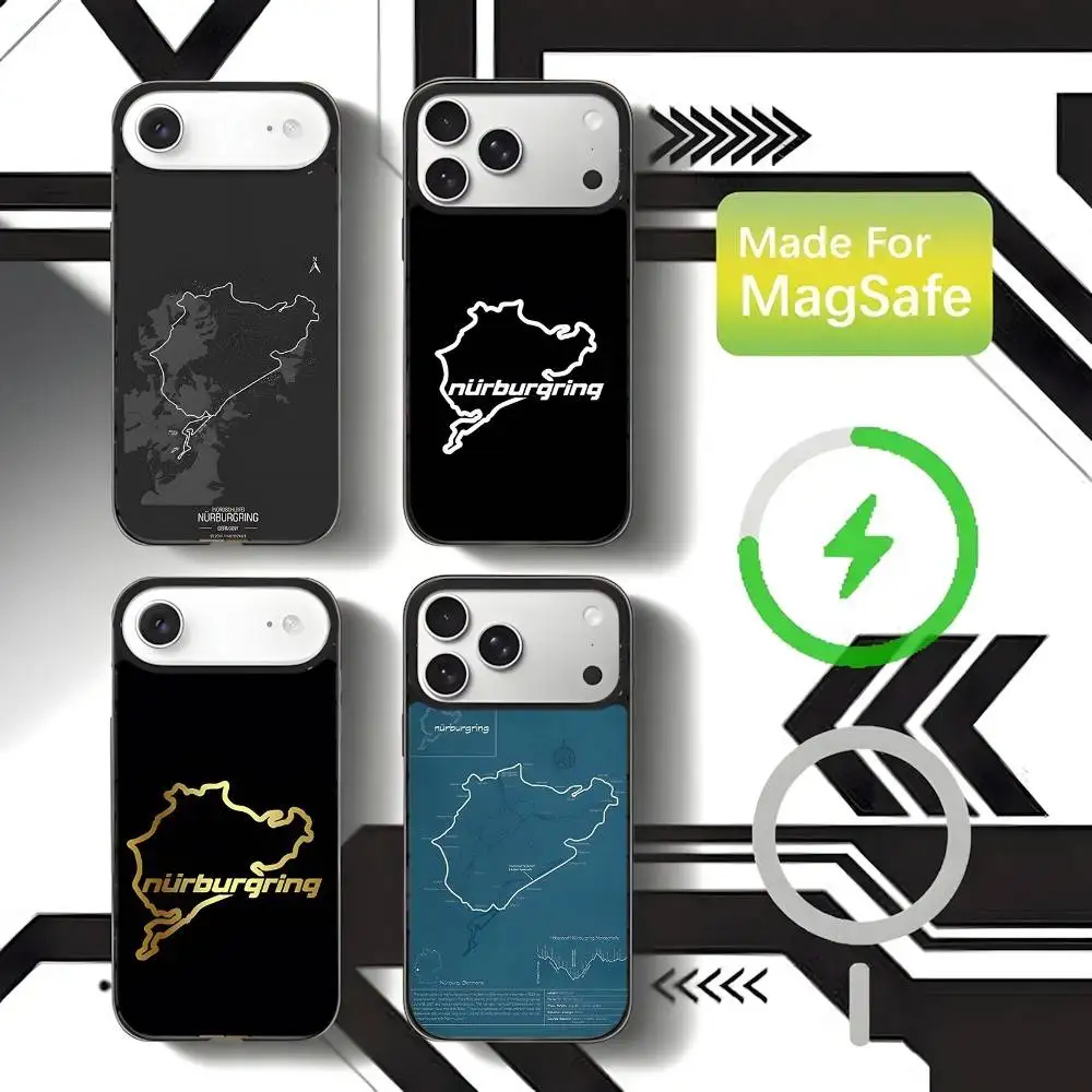 

Nurburgring Sport Car Phone Case For iPhone 17,16,15,14,13,12,11,Pro,Max,Plus,Mini,SE4,E Magnetic Magsafe Wireless Charging
