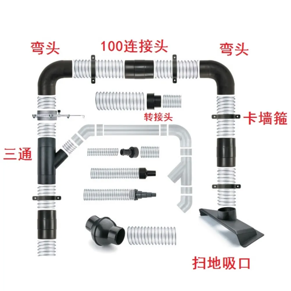 Hose Joint, Woodworking Dust Collector, Bag Fitting, Connecting Pipe, Adapter, Chip Removal Woodworking Room System