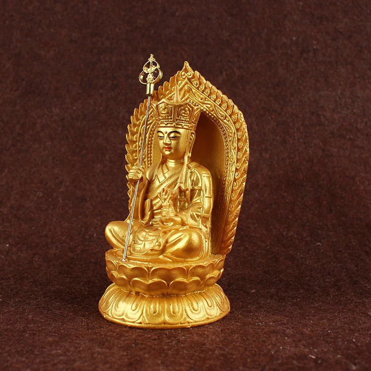 Resin, cashmere gold, gold-plated, small Tibetan king Buddha, Tibetan king Bodhisattva, small ornaments