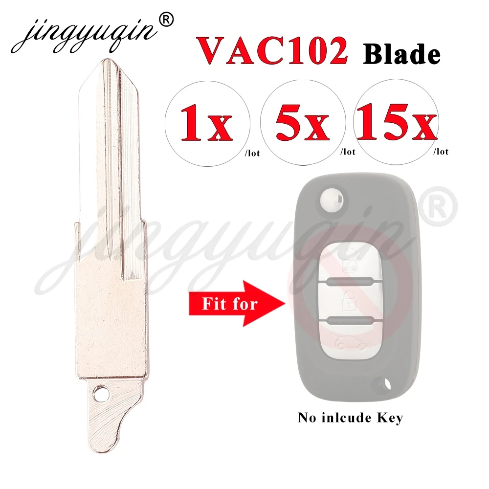 1/5/15pcs/lot VAC102 Flip Folding Car Key Blank Original Remote Spare Key Blade for Renault Megan Dacia Cleo dust collector Lada