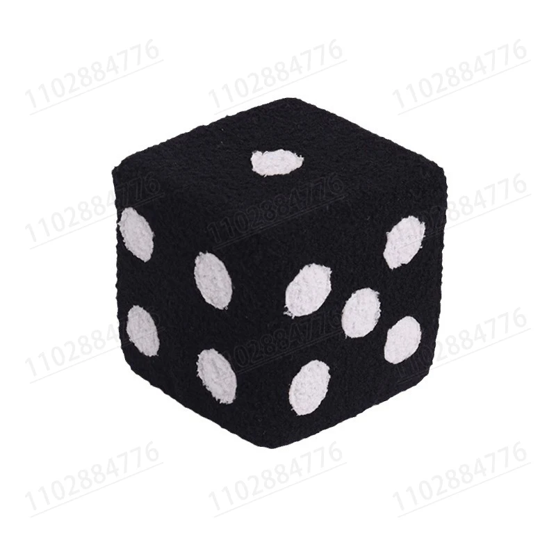 Black White Domestic Dice Stool Entry Door Shoe Stool Can Be Removed Washed Sitting Block Bedroom Creative Low Sofa Foot Stool