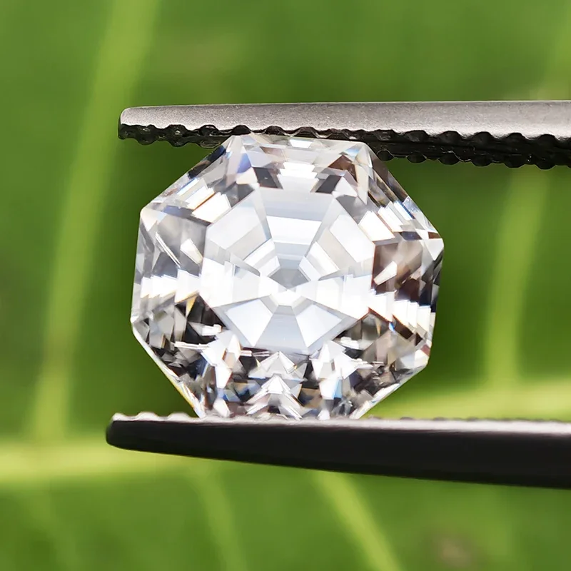 

Octagonal Cut Moissanite Loose Stones D Color with GRA Certificate for Jewelry Making Premium Quality Gemstone