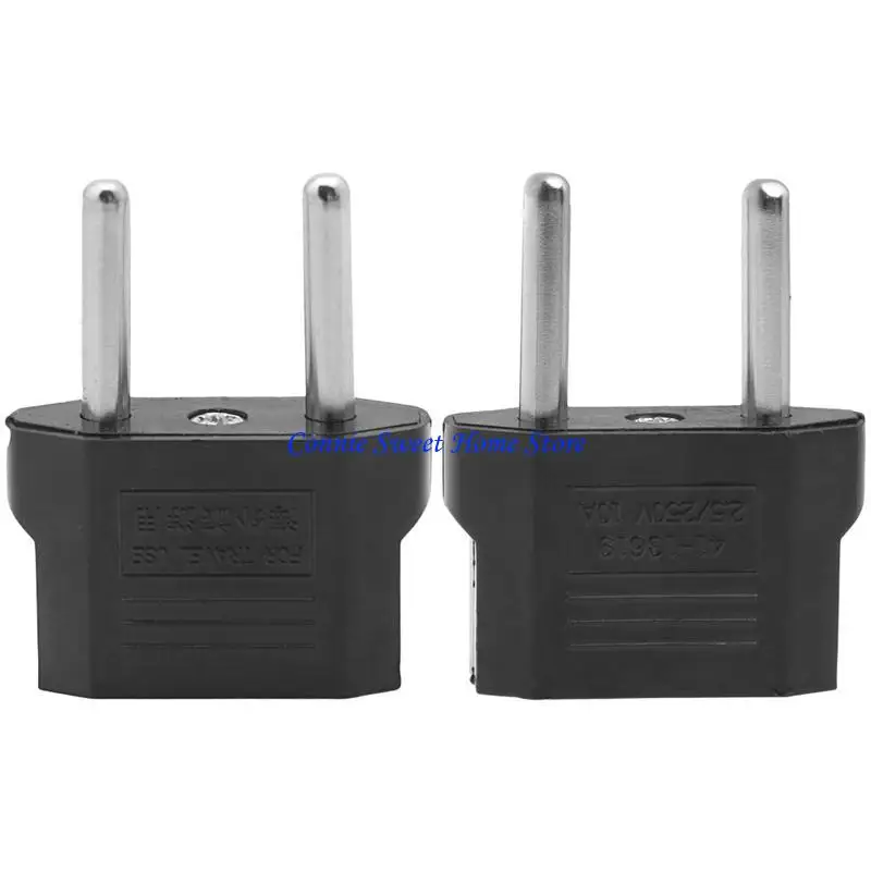 LXAF Universal US EU To EU Plug Travel Wall AC Power Adapter Converter