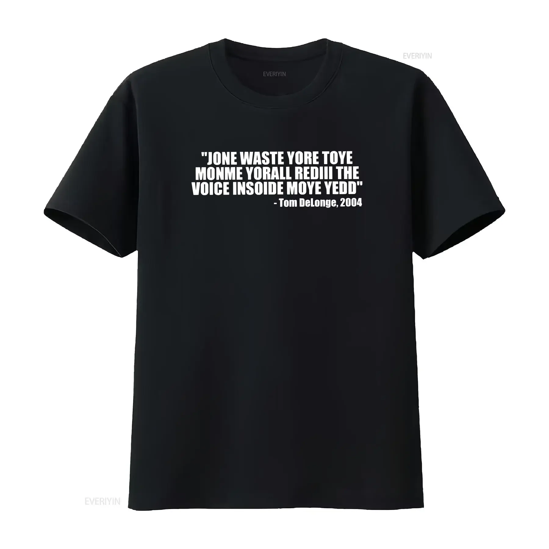 Funny Band Music T Shirt Lyric Don't Waste Your Time On Me You're Already The Voice Inside My Head I Miss You vintage Washed