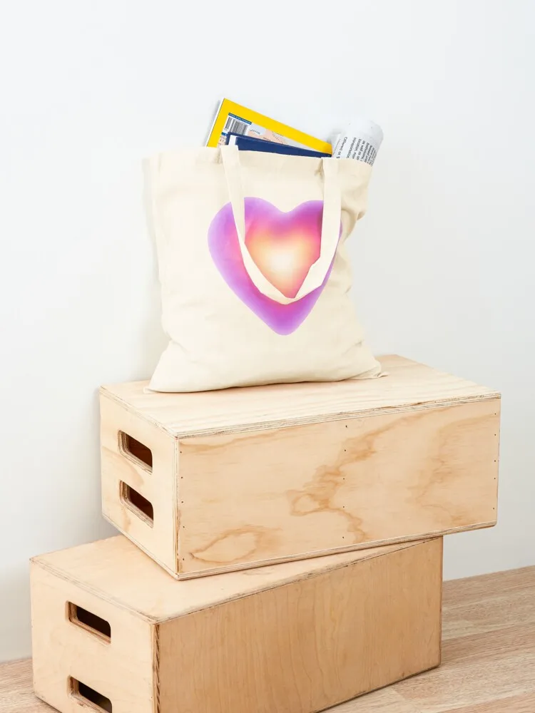 Aura heart Tote Bag canvas tote tote bag men Women bags free delivery bags