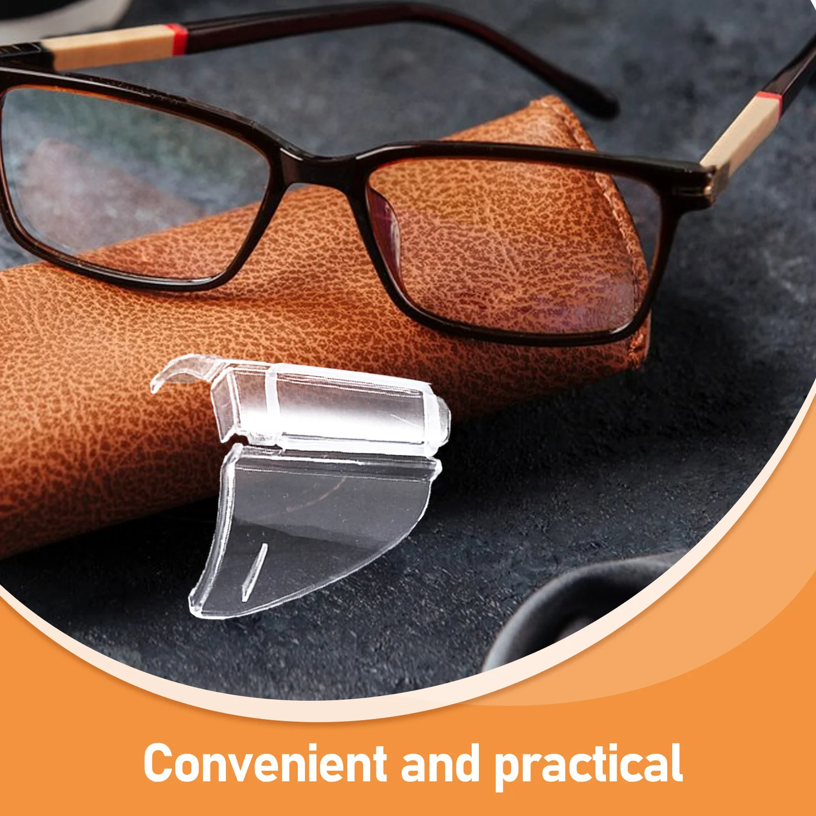 2Pcs Safety Side Shields for Glasses Pc Material Eye Protection Covers Dustproof Comfortable Wear Work Use Sturdy Side Shields