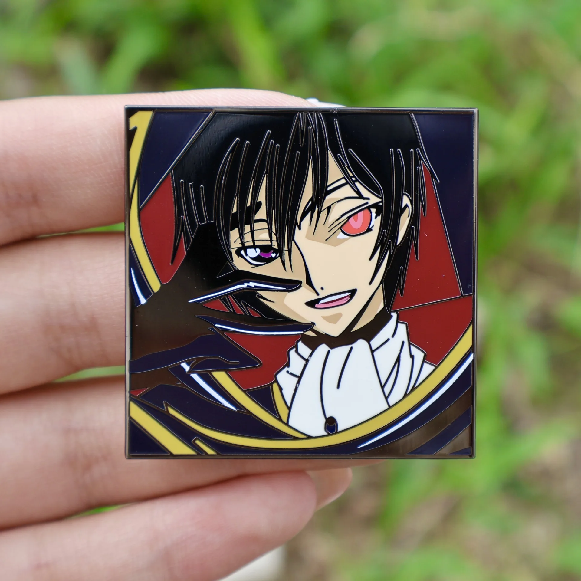 Lelouch Lamperouge Zero Emaille Pins Anime CODE GEASS Metallabzeichen Manga Broschen für Rucksack Tasche Kleidung Revers Cosplay Dekor