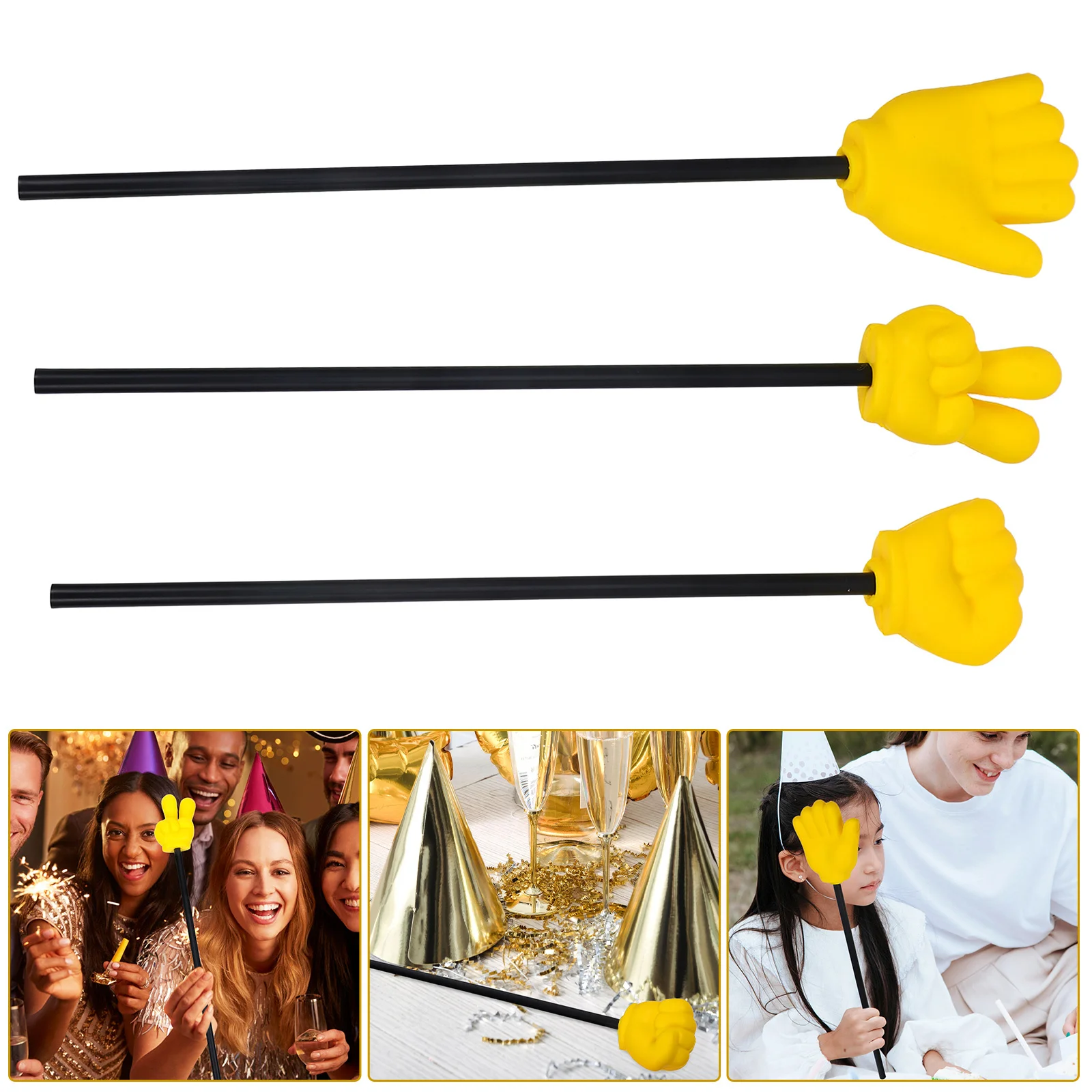 

3pcs Game Props Hand Pointer Stick For Teachers Reading Classroom Presentation Wedding Party Teaching Tools