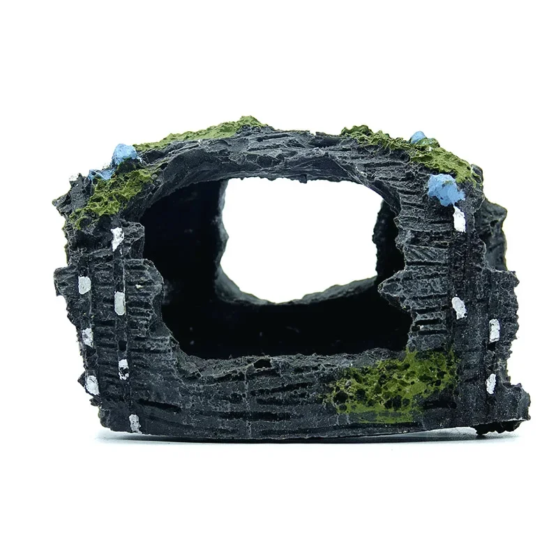 Wine Barrel Cave Aquaruim Decoration Aquarium Accessories Empty Fish and Shrimp Shelter Artificial Plants Aquarium Decorations