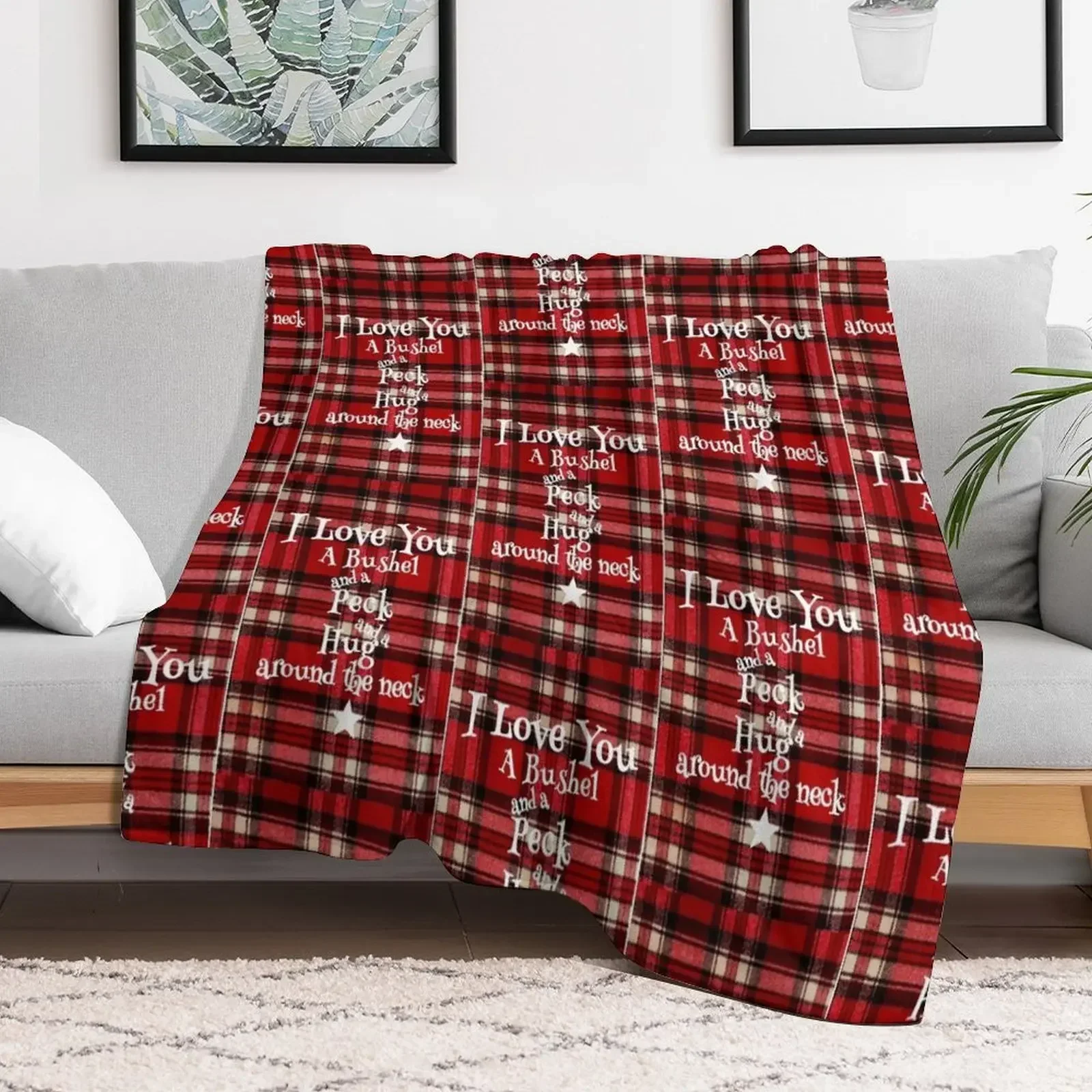 I love you a bushel and a peck Throw Blanket Kid'S Fashion Sofas Blankets