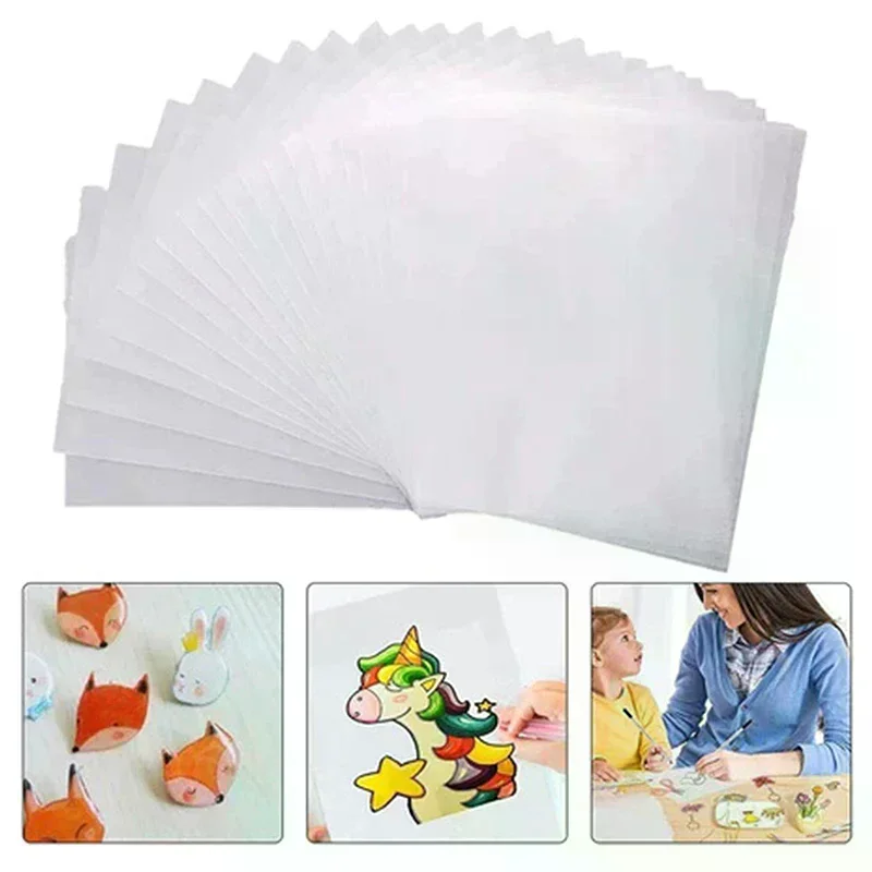 10 Pieces Shrink Plastic Sheets 20x29cm Sanded Shrink Films Papers For Keychain Making DIY Craft