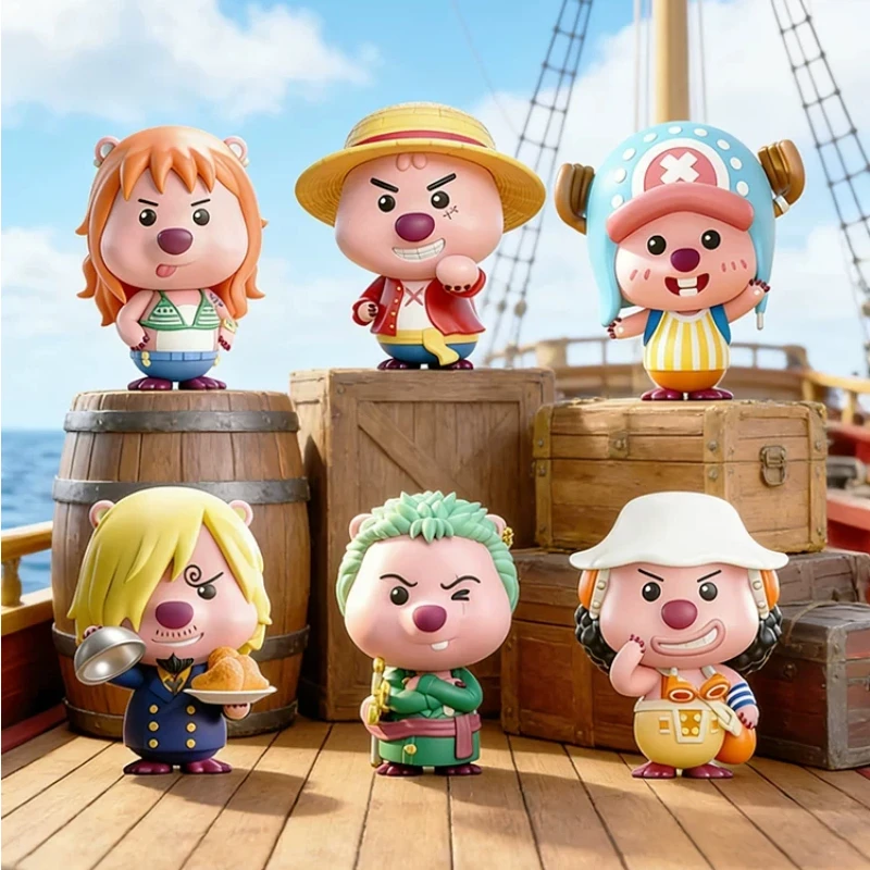 

Zanmang Loopy × One Piece Mystery Box Luffy Chopper Ornament Collectible Blind Box Figures Perfect Birthday Gift For Anime Fans